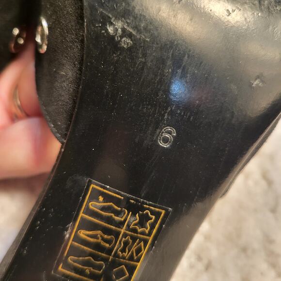 Jeffrey Campbell Gratis pointed-toe mule black suede Womens size 6 - Picture 7 of 9